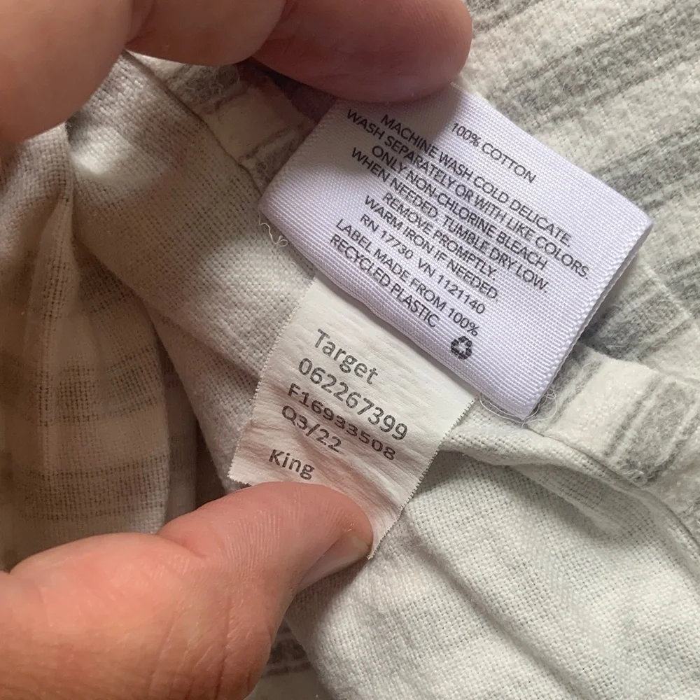 Target threshold king flannel sheet set